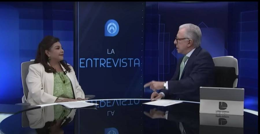 Choque por “paridad de género”: Clara Brugada y Joaquín López-Dóriga en debate