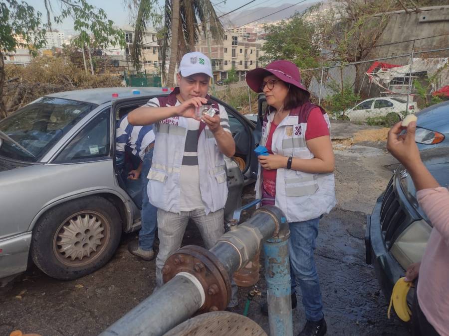 Realiza AGEPSA acciones de saneamiento en Guerrero tras paso del huracán “Otis”