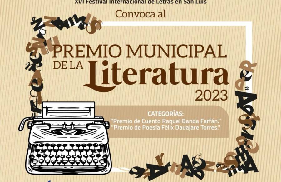 Convocatoria abierta para el Premio Municipal de Literatura 2023 en San Luis Potosí