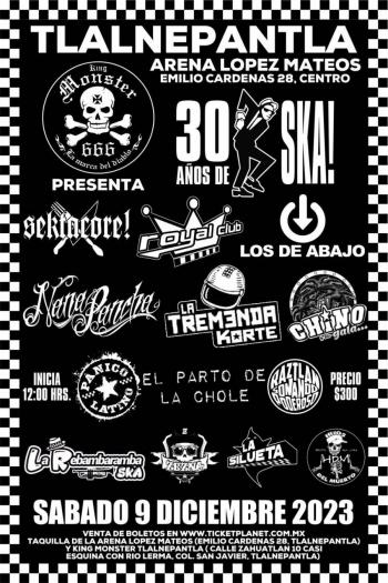 ¡Como en los viejos tiempos!!  Gran celebración de 30 Años de Ska con tremenda fiesta musical