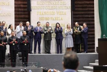 Heroico Colegio Militar quedará grabado en el muro de honor de la Cámara de Diputados