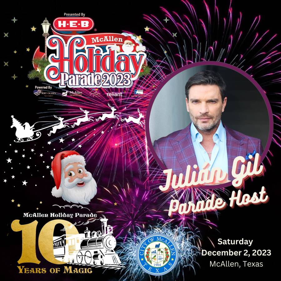 Julián Gil será el presentador del McAllen Holiday Parade 2023