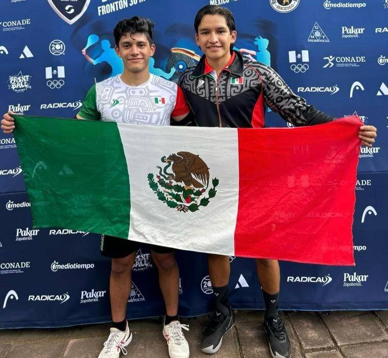 Queretanos se cuelgan la de oro en pelota Vasca 30 metros, en mundial sub 22