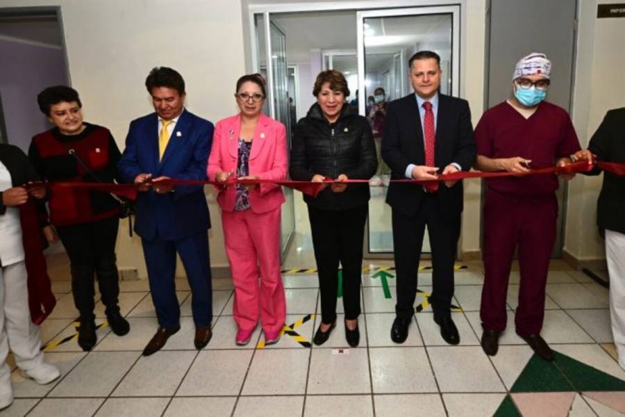 Entrega Delfina Gómez obras de rehabilitación en el Instituto Materno Infantil del Edomex