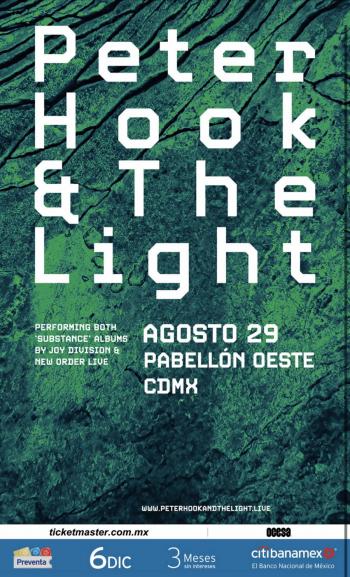 ¡PETER HOOK & THE LIGHT REGRESA A LA CDMX!