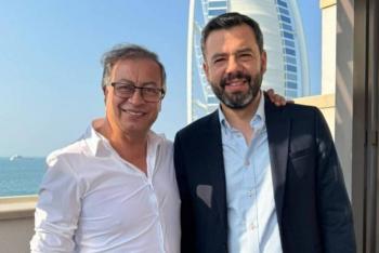 Carlos Fernando Galán y Gustavo Petro se encuentran en Dubai