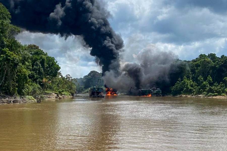 Colombia y Brasil asestan duro golpe a la minería ilegal en la Amazonía