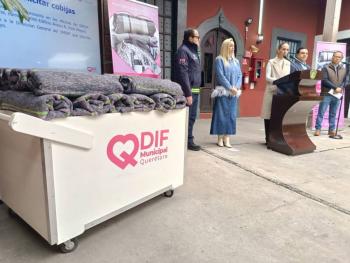 Van más de 20 mil cobijas recolectadas para poblaciones vulnerables en Querétaro capital