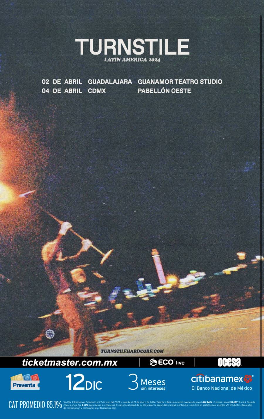 Turnstile vendr&aacute; a M&eacute;xico con su nuevo tour por Latinoam&eacute;rica