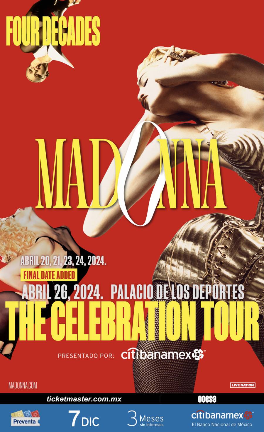 Madonna anuncia nuevo concierto en México