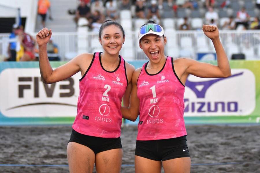 Voleibolistas mexicanos clasifican a semifinales de Tour de Playa NORCECA 2023