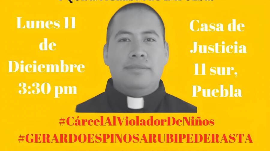 Madre de víctima, acusa a la iglesia de proteger a sacerdote que abusó de su hijo en Puebla
