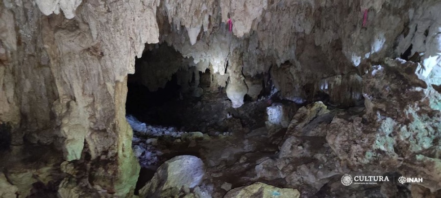 INAH indaga en una gruta descubierta en el Tramo 5 sur del Tren Maya