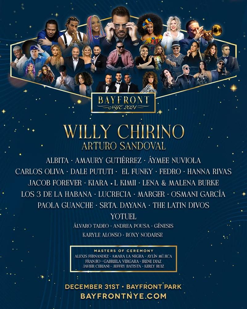 Willy Chirino, Albita y Jacob Forever cerrar&aacute;n el a&ntilde;o con fiesta musical cubana en Miami