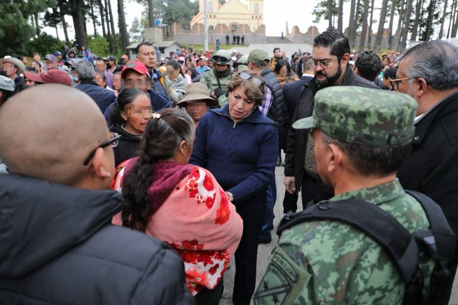 Delfina Gómez promete aumento de seguridad y educación en Texcaltitlán