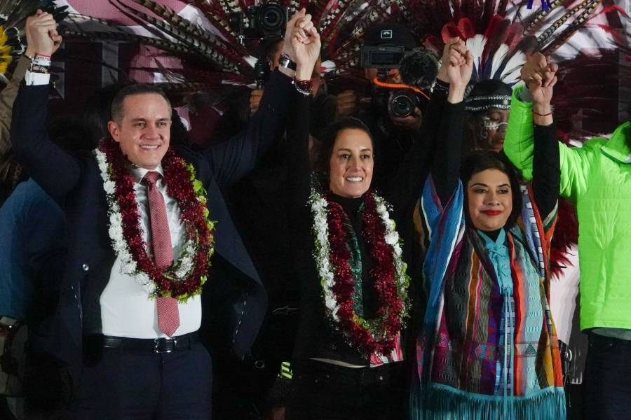 Adrián Rubalcava recibe a Claudia Sheinbaum y Clara Brugada en Cuajimalpa