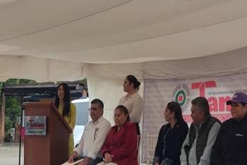 Andador peatonal, un proyecto de AES México y Tamuín para beneficio de la comunidad