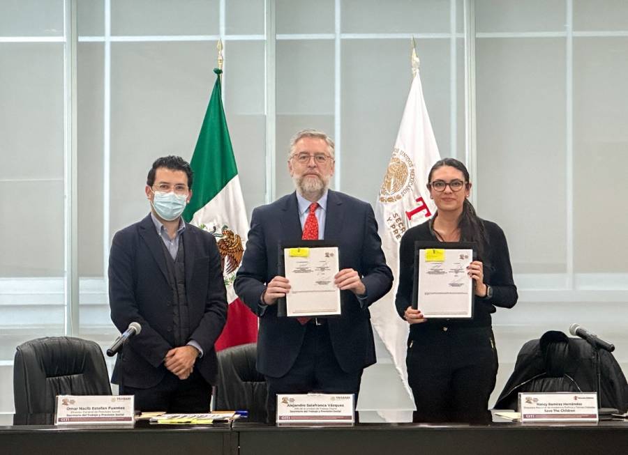 STPS y Save the Children firman convenio para capacitaci&oacute;n sobre trabajo infantil