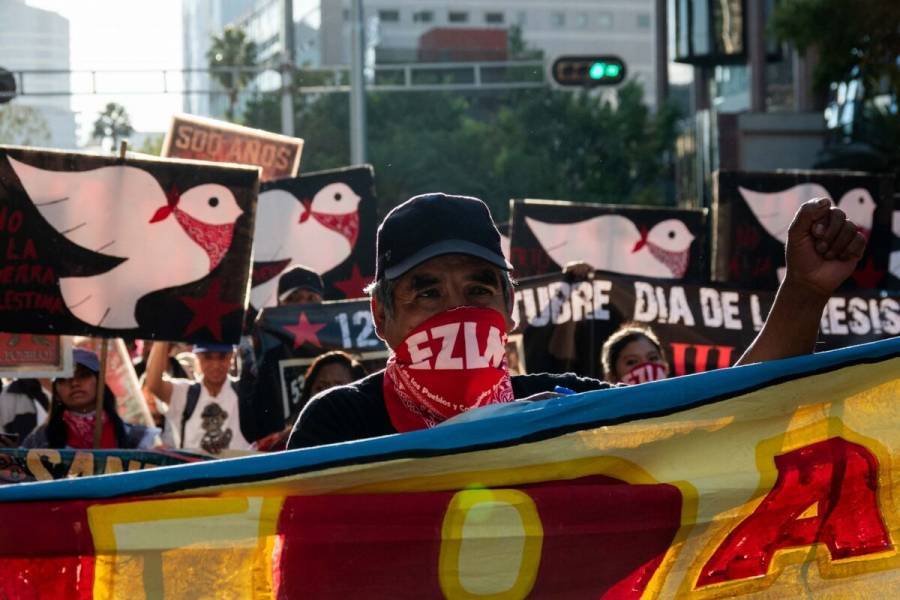 Marcha EZLN por 30 aniversario del levantamiento en Chiapas