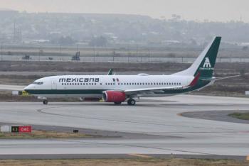 Inauguración del Aeropuerto de Tulum con el primer vuelo de Mexicana de Aviación