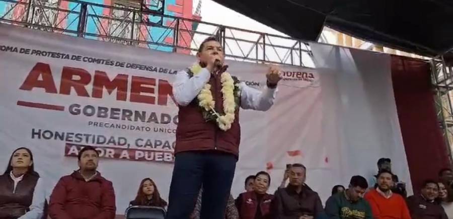 Puebla con crecimiento económico y social, para generar empleo, acompañados de AMLO y luego Sheinbaum: Armenta