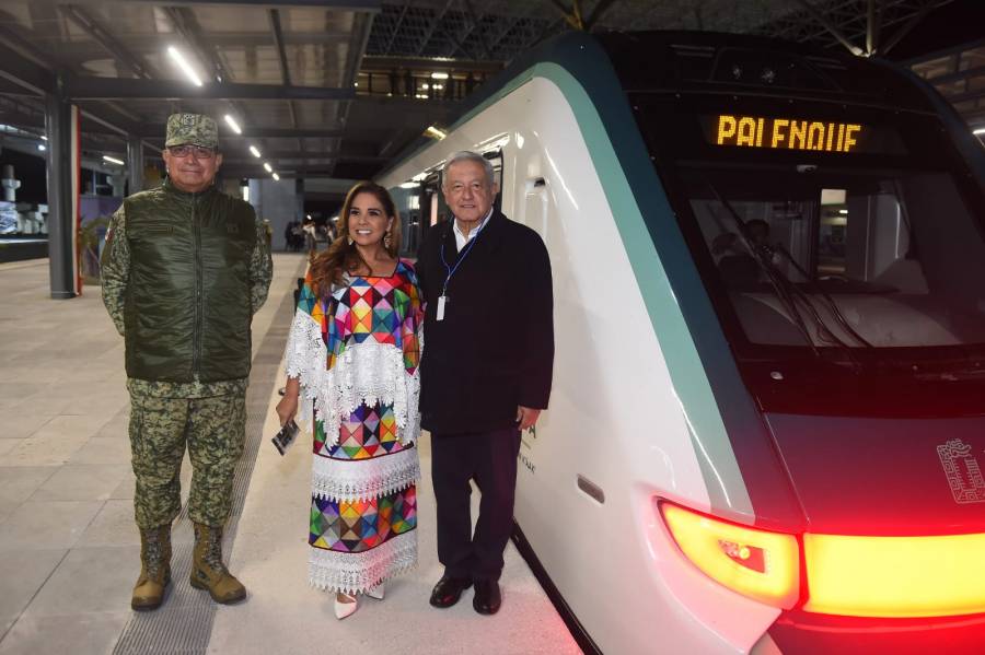 AMLO inaugura nuevo tramo de Tren Maya Cancún-Palenque