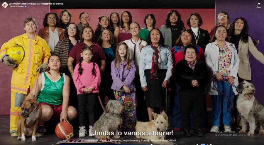 Sheinbaum destaca el papel de las mujeres en su nuevo spot