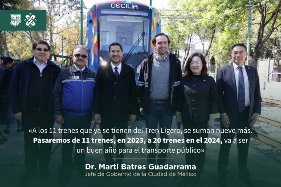 Tren ligero chino moderniza el transporte público en CDMX