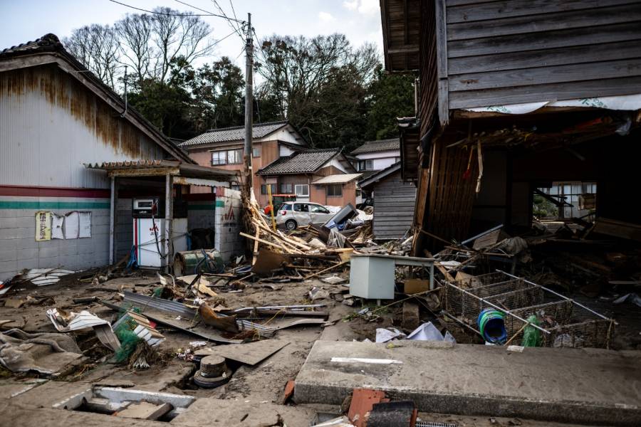 Elsa, una perra socorrista, busca sobrevivientes tras el sismo en Japón