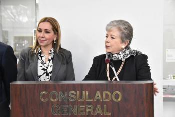 Alicia Bárcena realiza visita de trabajo al Consulado General de México en Houston