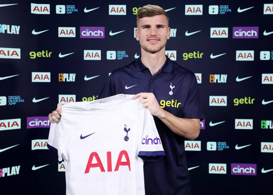 Timo Werner regresa a la Premier League con el Tottenham