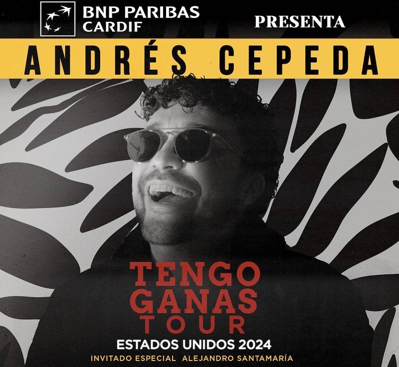 Andrés Cepeda llega a EE.UU para promocionar gira “Tengo Ganas”, por 19 ciudades