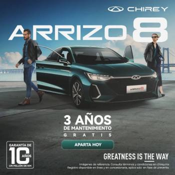 Chirey Comienza el 2024 con Nueva Apuesta en el Mercado Mexicano con el Lanzamiento del Sed&aacute;n Arrizo 8