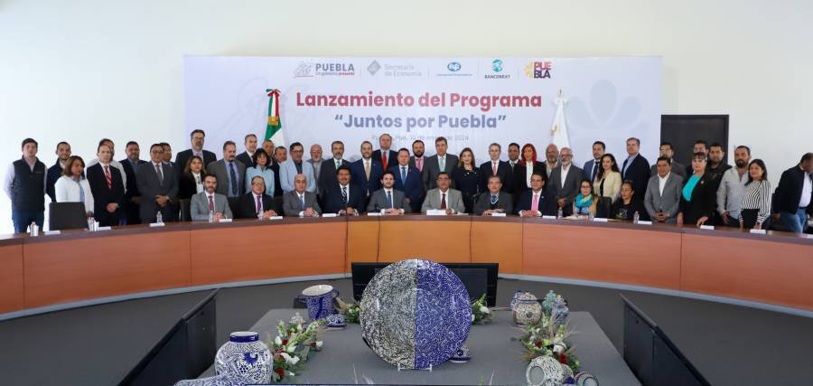 Anuncian “Juntos por Puebla” para fortalecer Mipymes
