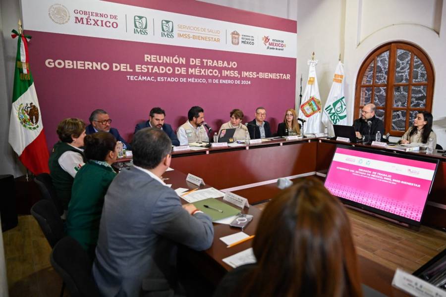 Zoé Robledo y Delfina Gómez analizan proyecto de federalización del Estado de México al modelo IMSS-Bienestar
