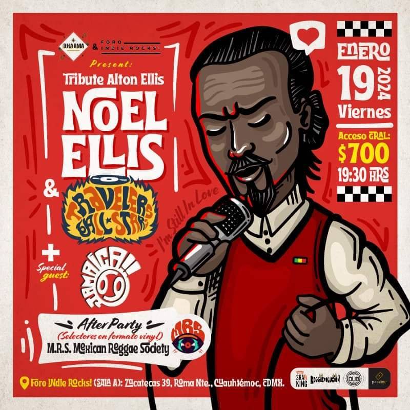 Noel Ellis Rinde un Emotivo Tributo a Alton Ellis en el Foro Indie Rocks junto a Travelers All Stars 