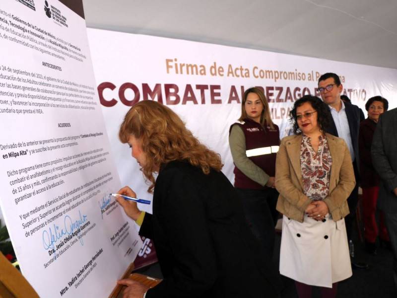 Gobierno de la Ciudad de México busca reducir el rezago educativo en Milpa Alta