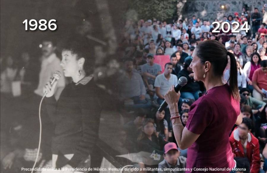 Claudia Sheinbaum rememora su compromiso estudiantil por la educación gratuita