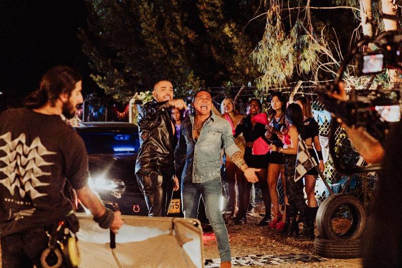 Edwin Luna y Jessi Uribe graban en Medellín video del tema 