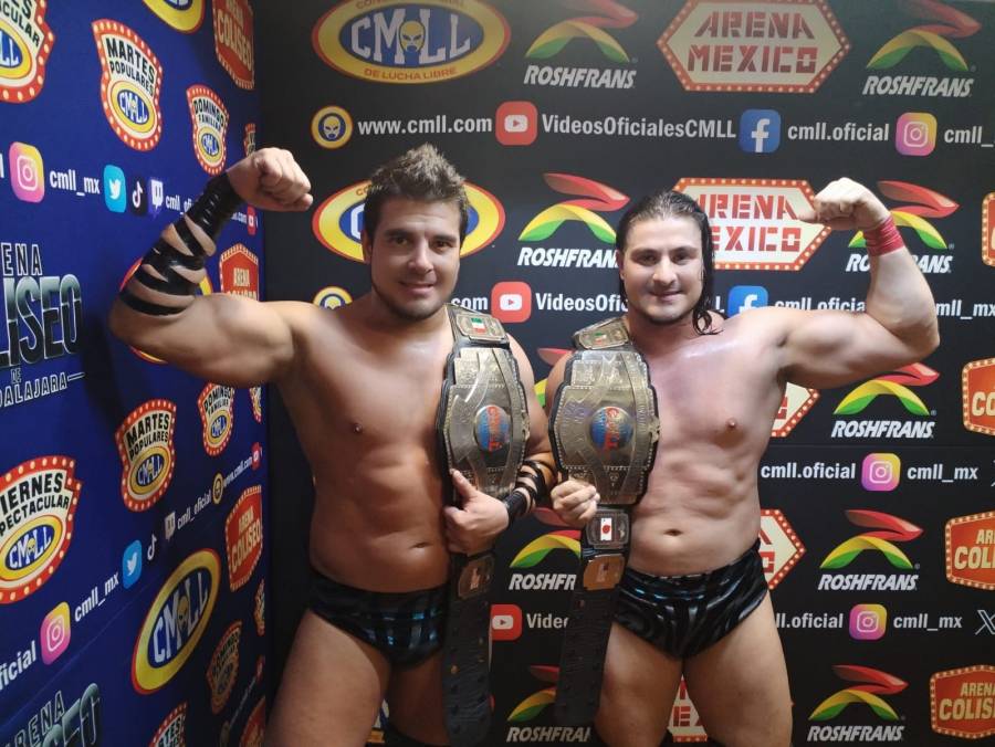 Los Chávez, grandes campeones del CMLL