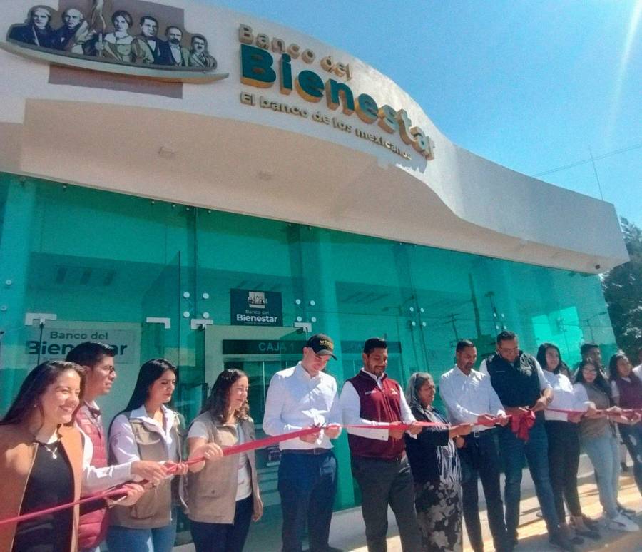 Inauguran segunda sucursal de Banco del Bienestar en Ciudad Jardín, en Neza