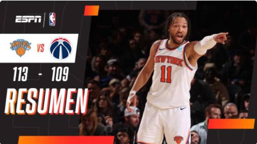 Brunson anota 41 puntos y lidera a los Knicks sobre los Wizards