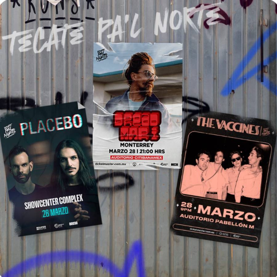 Tecate Pa’l Norte anuncia sideshows exclusivos: Dread Mar-I, Placebo y The Vaccines