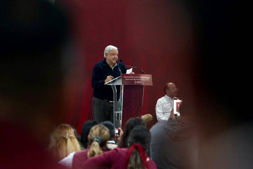 Ahora el único amo del gobierno es el pueblo, dice López Obrador en San Luis Potosí