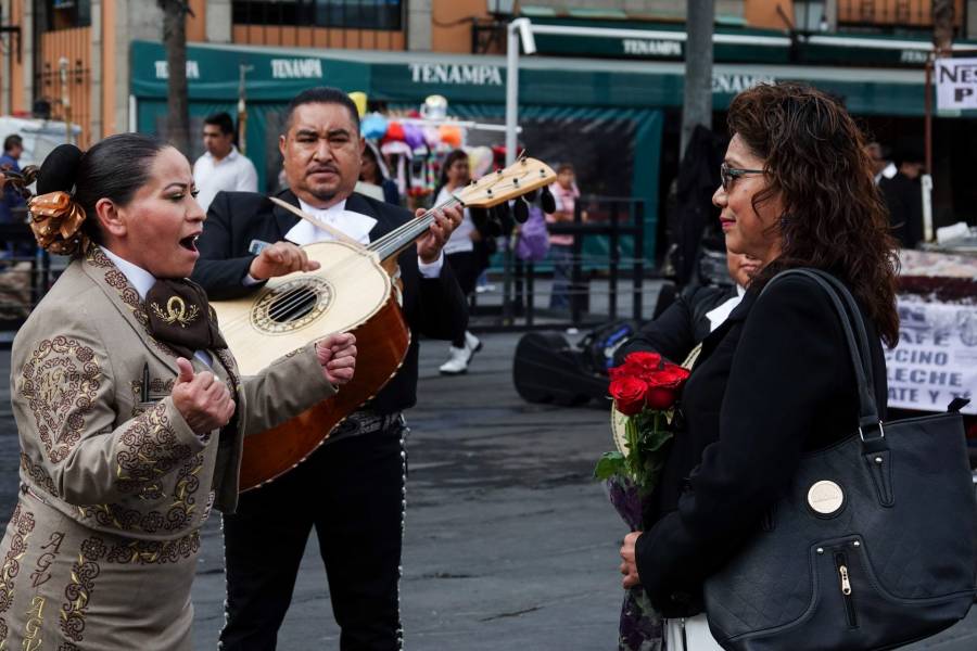 Celebración del día internacional del mariachi en Plaza Garibaldi