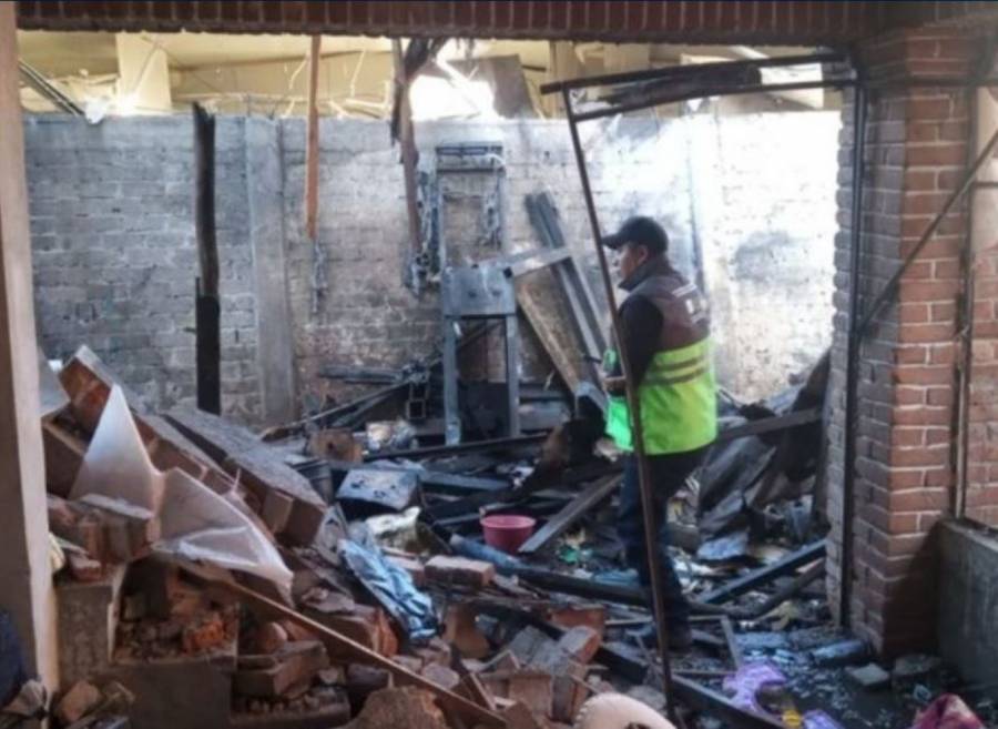 Dos heridos luego de incidente en taller de pirotecnia en Tláhuac