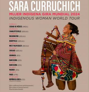 Sara Curruchich retoma su gira mundial en México y anuncia sus primeros tres conciertos del 2024