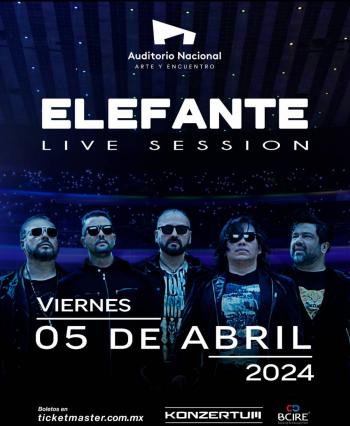 Elefante incendiar&aacute; el Auditorio Nacional con su “Live Session”