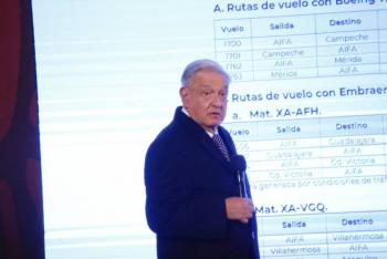 AMLO asegura que aviones Boeing de Mexicana no tienen fallas