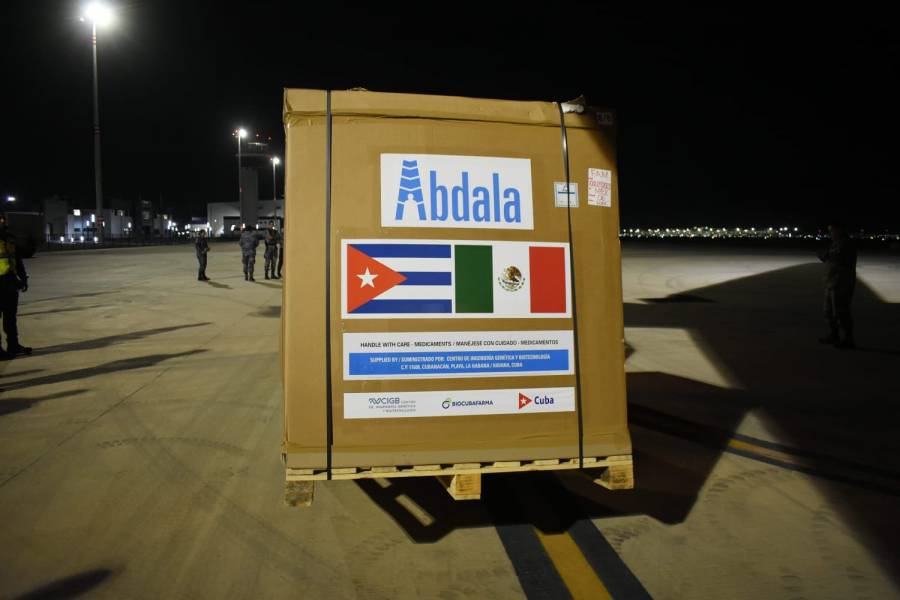 México recibe embarque de vacunas Abdala contra Covid-19